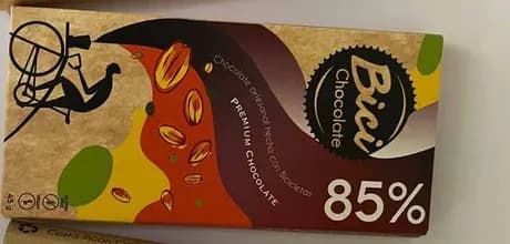 Tableta chocolate oscuro 85% — Bici Chocolate